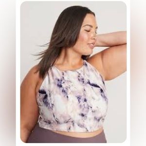 Old Navy Light Support PowerSoft Adjustable Longline Sports Bra